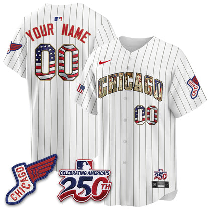 CWS 2026 Independence Day USA Vapor Custom Jersey - Stitched