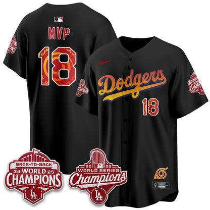 Los Angeles Dodgers x The Knucklehead Ninja Vapor Jersey - Stitched