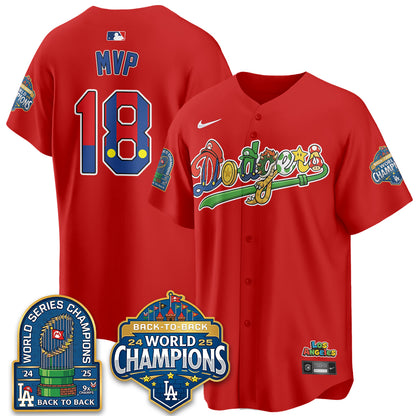 Los Angeles Dodgers x The Red Plumber Vapor Jersey - Printed