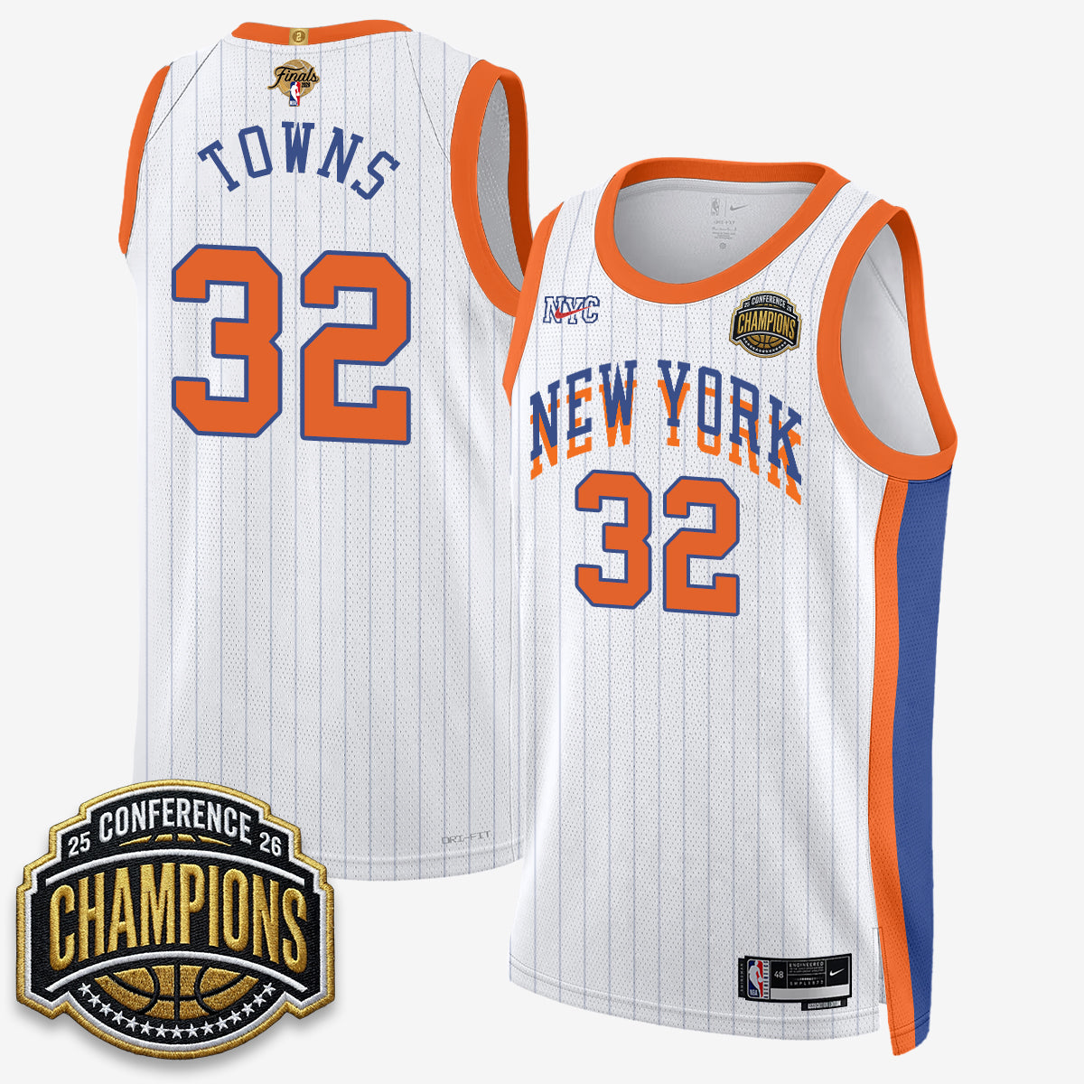 New York Knicks 2026 NBA Finals City Edition Jersey V3- Stitched