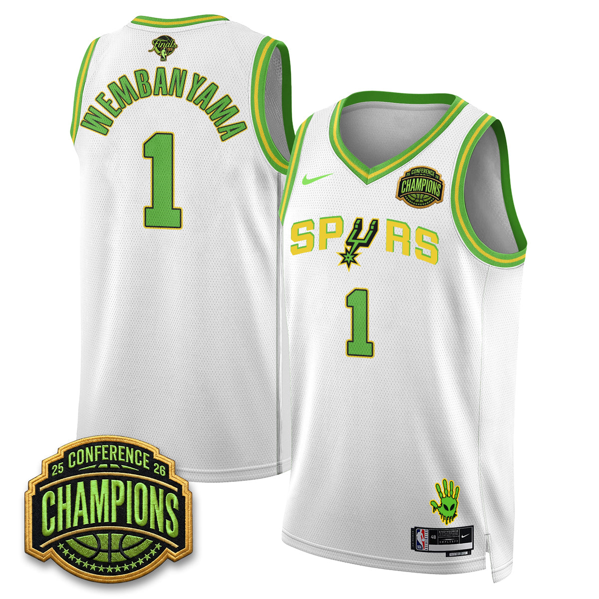 SAS 2026 Basketball Finals Alien Style Vapor Jersey - Stitched