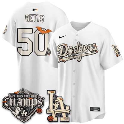 Los Angeles Dodgers Halloween 2026 Vapor Jersey - Stitched