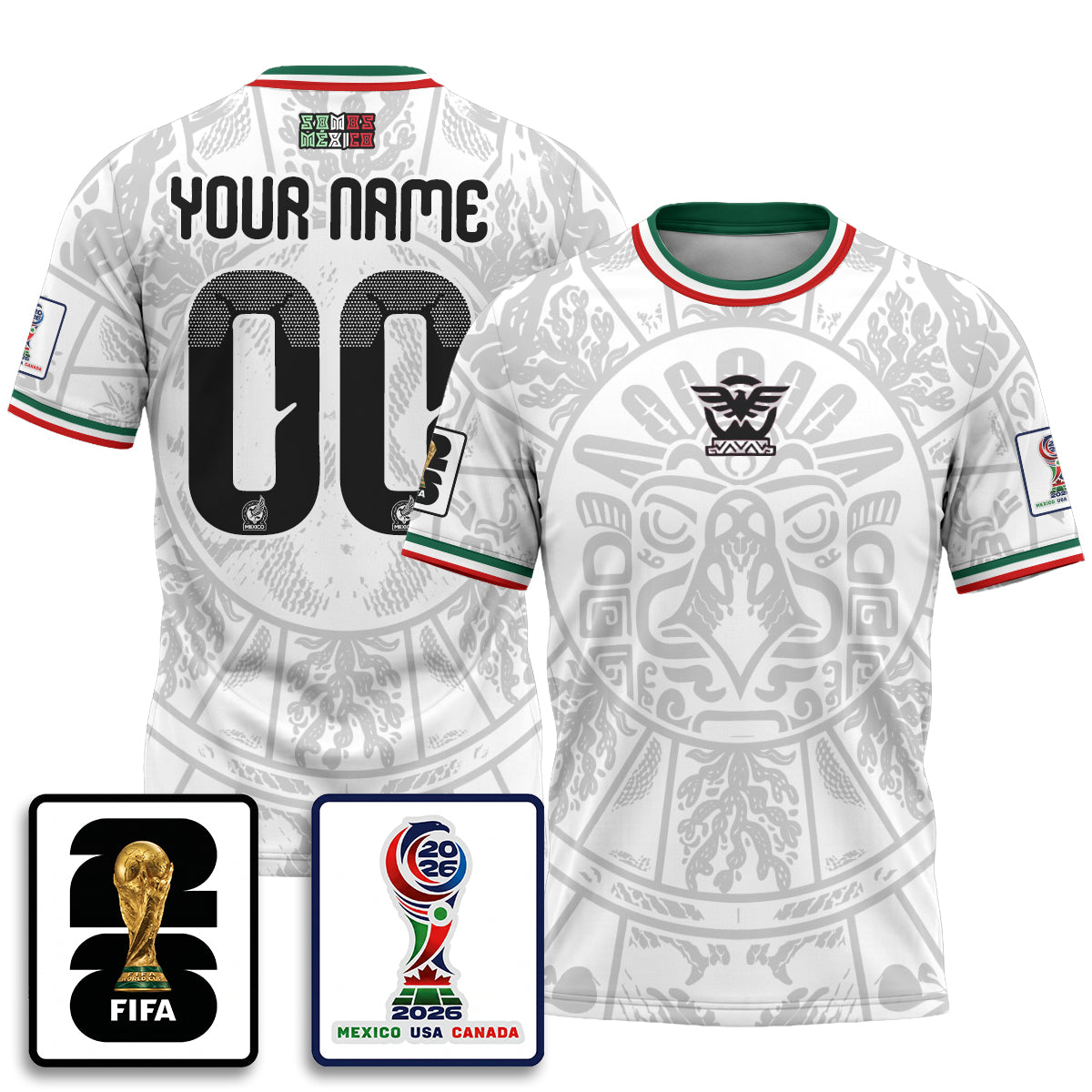 Mexico WC 2026 Fan Gear Version Custom Jersey V2- Printed