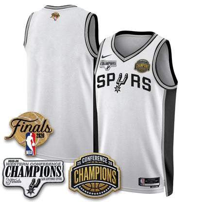 SAS 2026 NBA Western Conference Champions Vapor Jersey - Stitched1