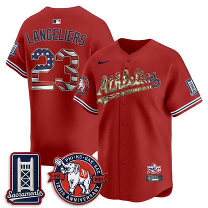 OAK  2026 Independence Day USA Vapor Jersey - Stitched