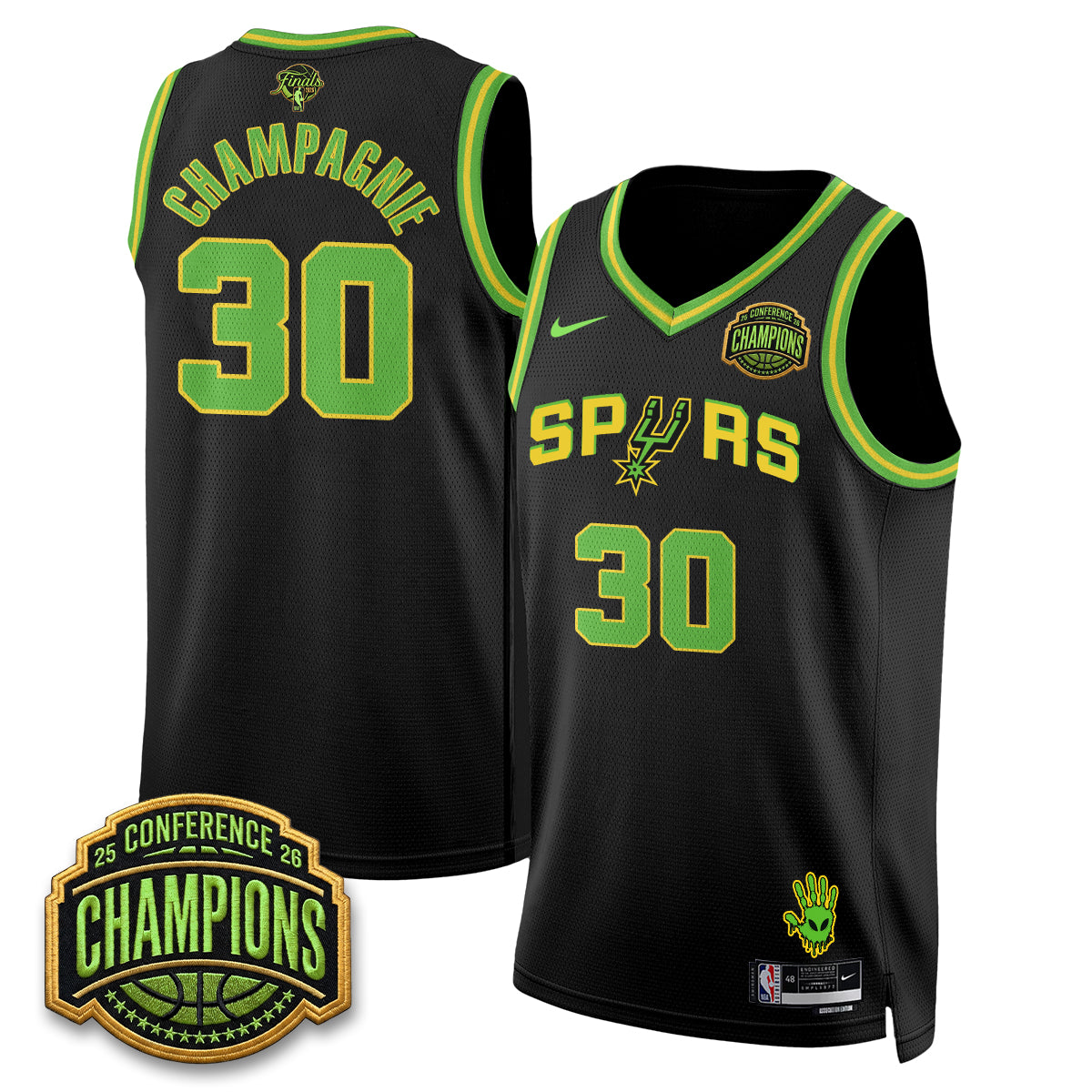 SAS 2026 Basketball Finals Alien Style Vapor Jersey - Stitched