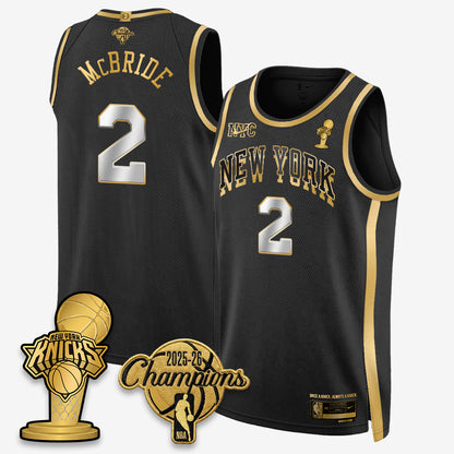 New York Knicks 2026 NBA Champions Gold Edition Vapor Jersey - Stitched
