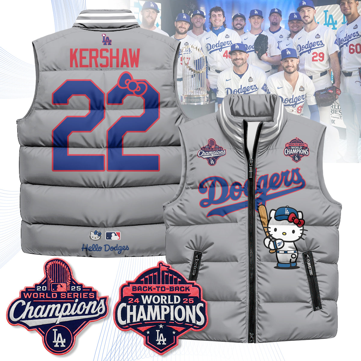 LAD Meow KT Edition Unisex Puffer Vest - Printed
