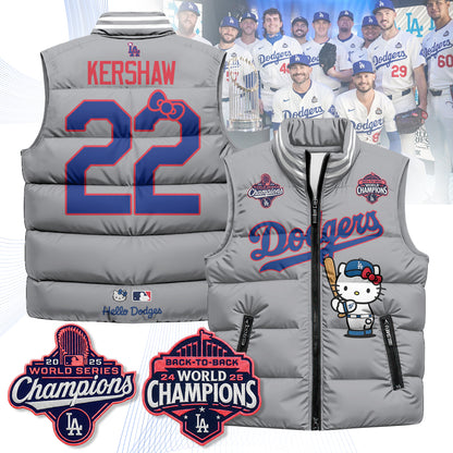 LAD Meow KT Edition Unisex Puffer Vest - Printed