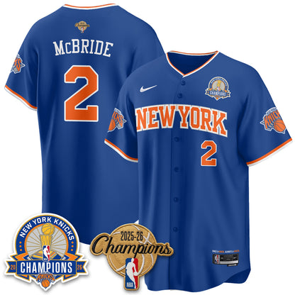 New York Knicks 2026 NBA Champions Special Edition Vapor Jersey V2- Stitched