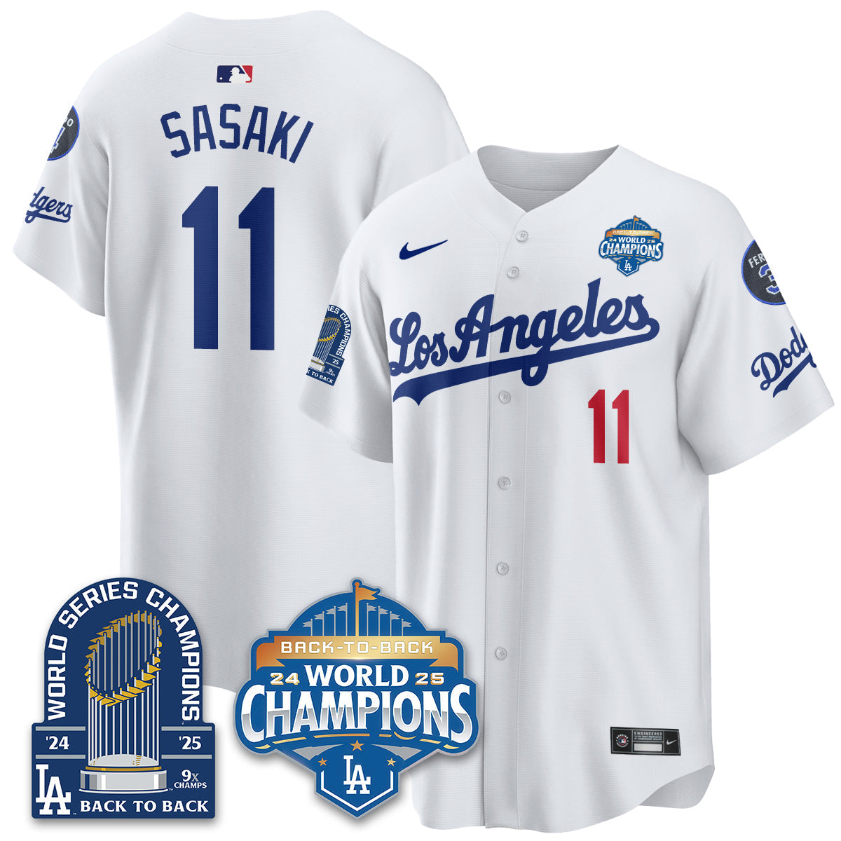LAD Alternate  Vapor Limited Jersey - 9x Champs - All Stitched
