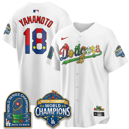 Los Angeles Dodgers x The Red Plumber Vapor Jersey - Printed