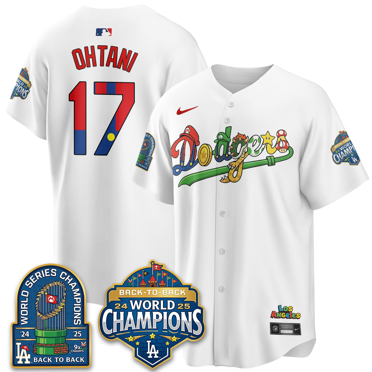 Los Angeles Dodgers x The Red Plumber Vapor Jersey - Printed