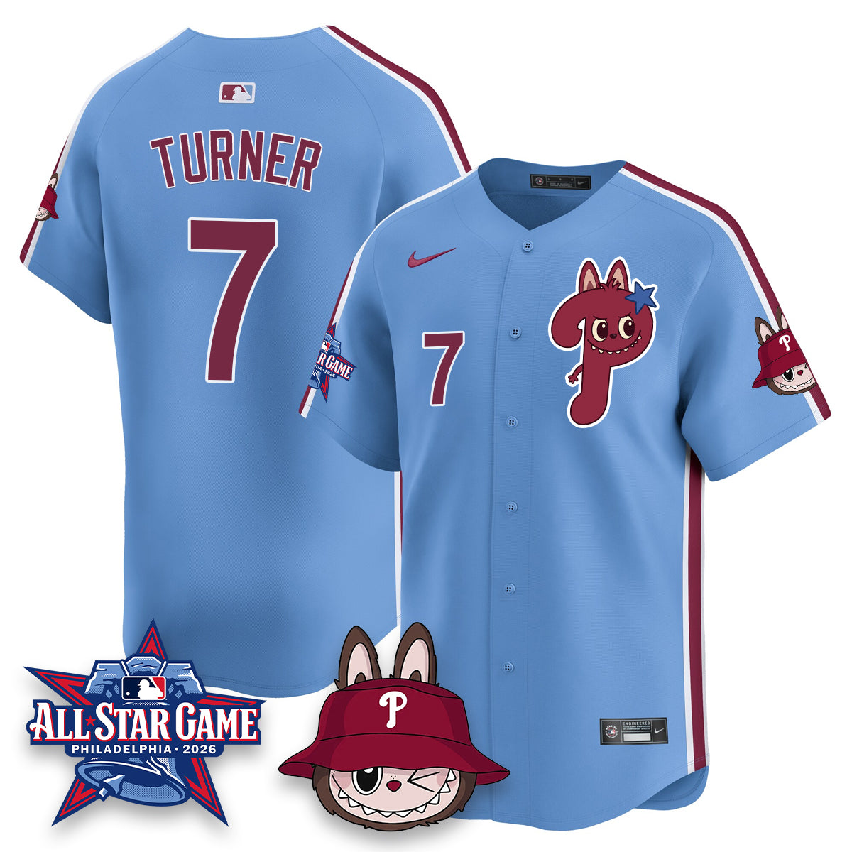 PHI Fanged Rabbit Doll  Vapor Limited Jersey - Stitched