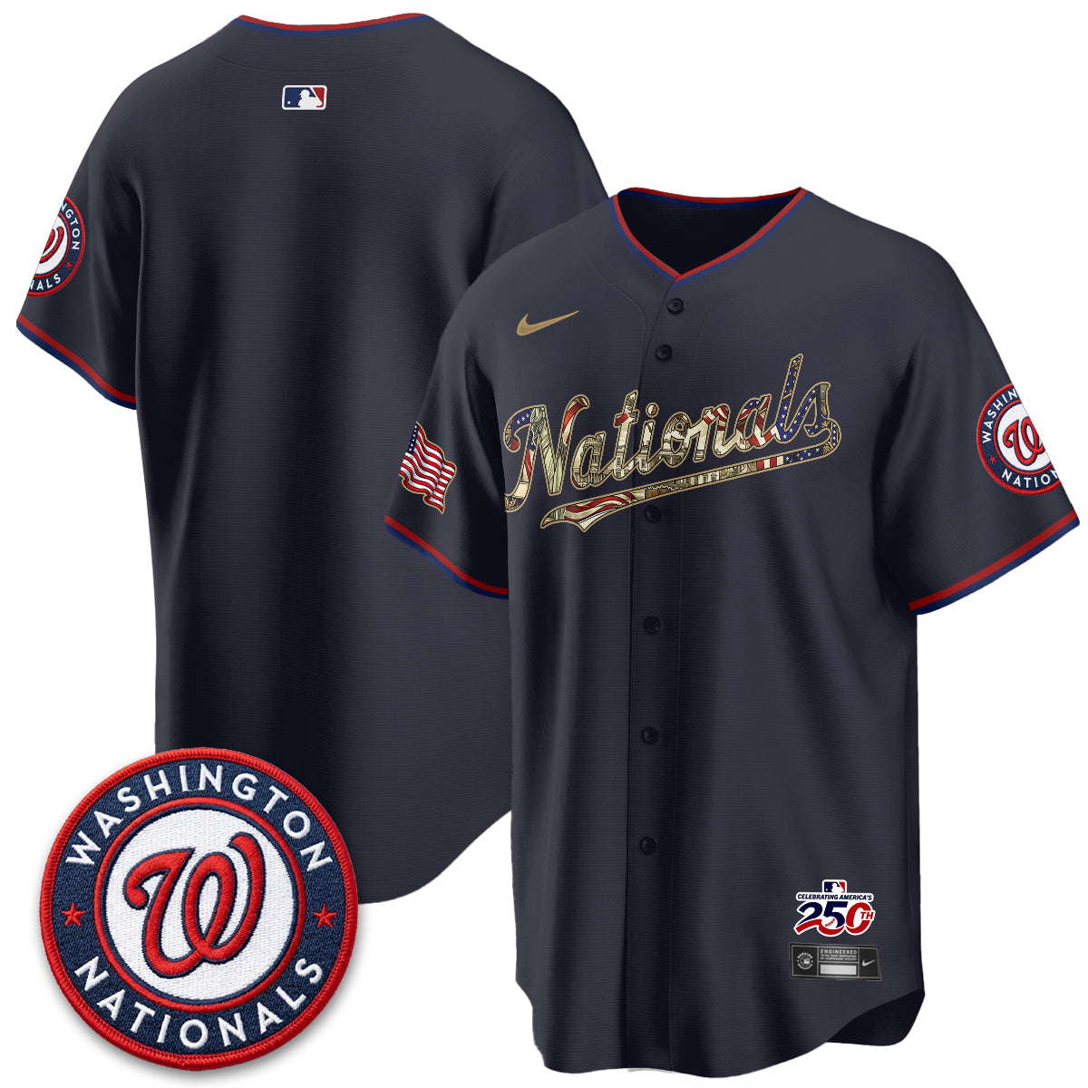 WSH 2026 Independence Day USA Vapor Jersey - Stitched