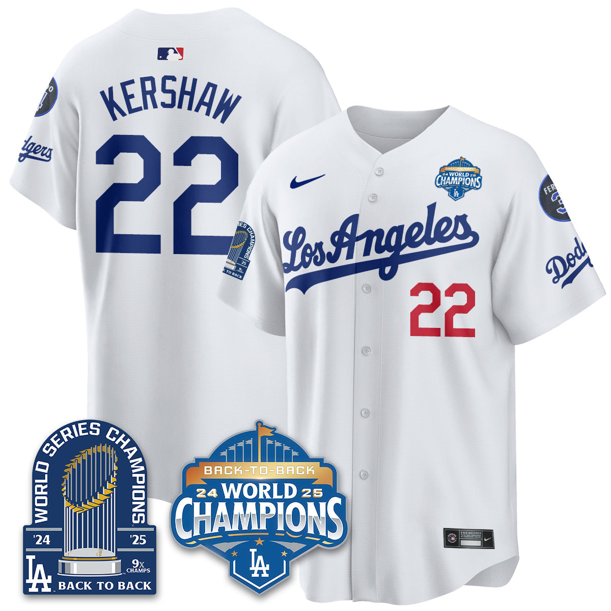 LAD Alternate  Vapor Limited Jersey - 9x Champs - All Stitched