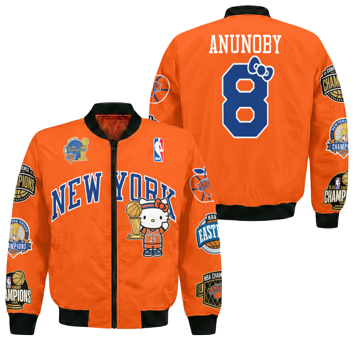 New York Knicks 2026 NBA Finals Champions Limited Edition Bomber Jacket V3- Printed