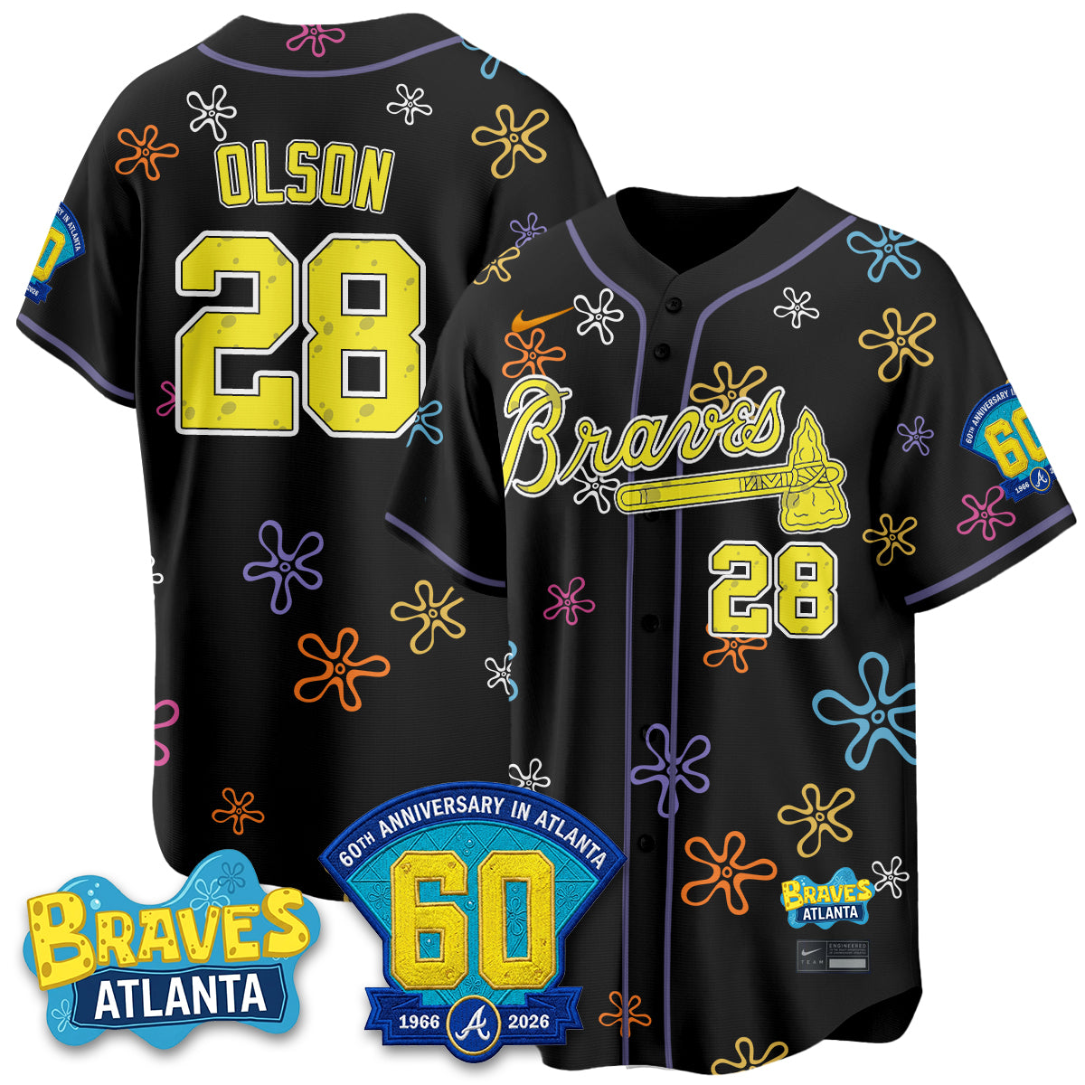Atlanta Braves x SBSP Limited Vapor Jersey- Stitched