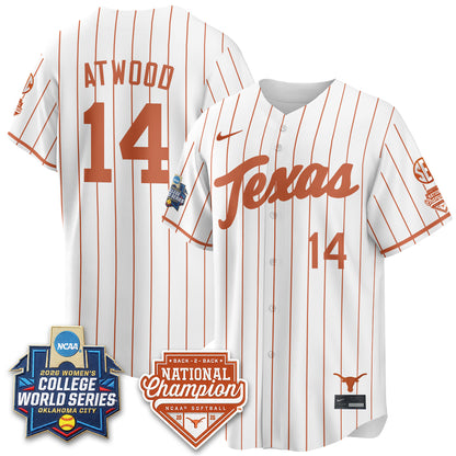 Texas Longhorns Softball 2026 World Series (WCWS) Vapor Premier Limited Jersey - B2B Champs - All Stitched