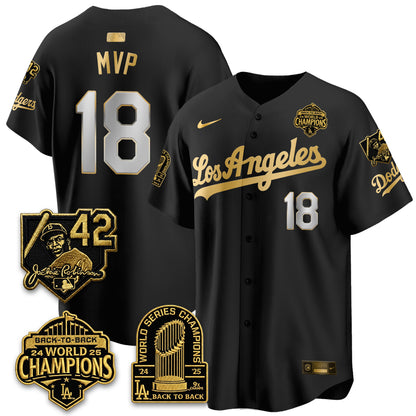 LAD 2026 New Era Gold Collection Vapor Limited Jersey - B2B Champs - All Stitched