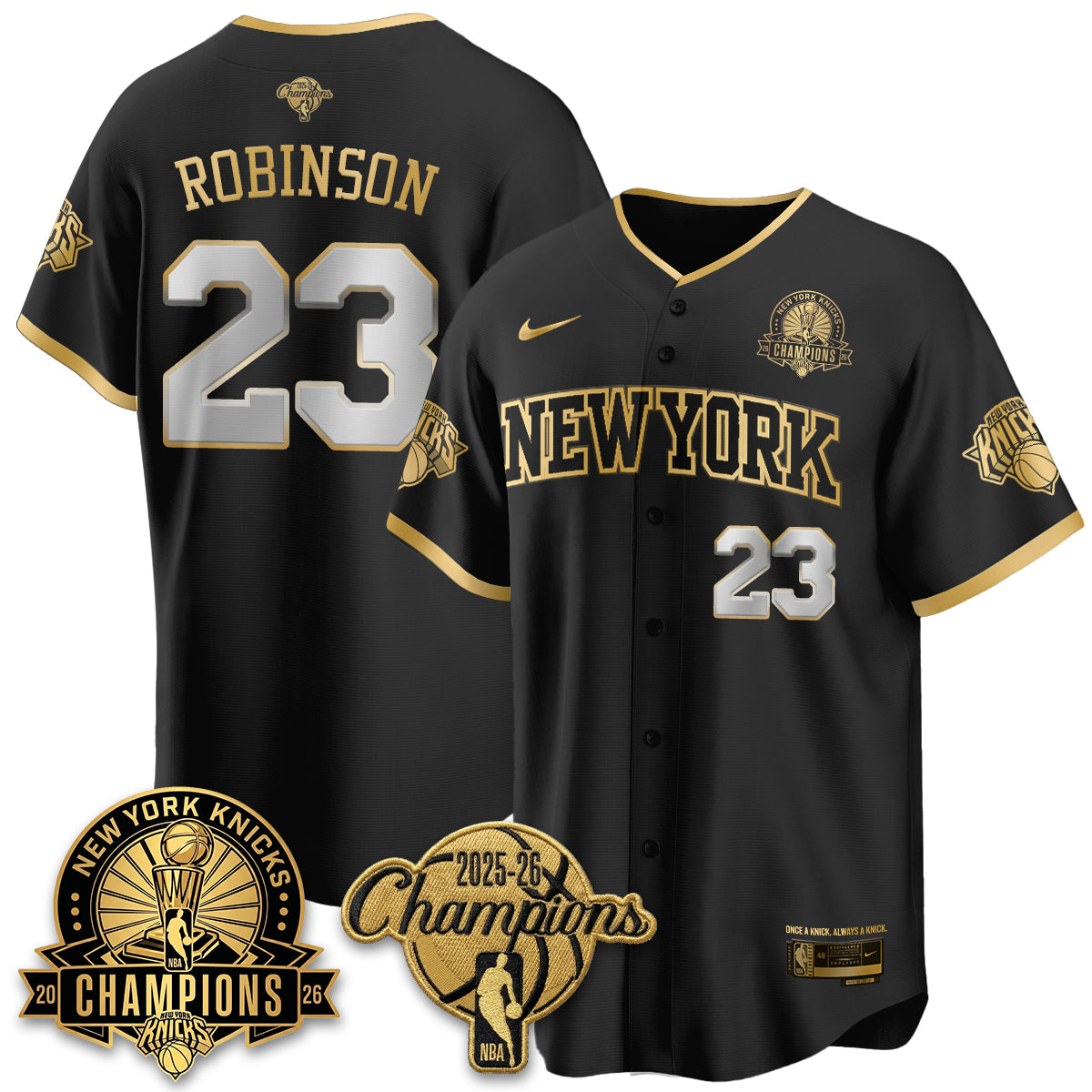 New York Knicks 2026 NBA Champions Special Edition Vapor Jersey V2- Stitched