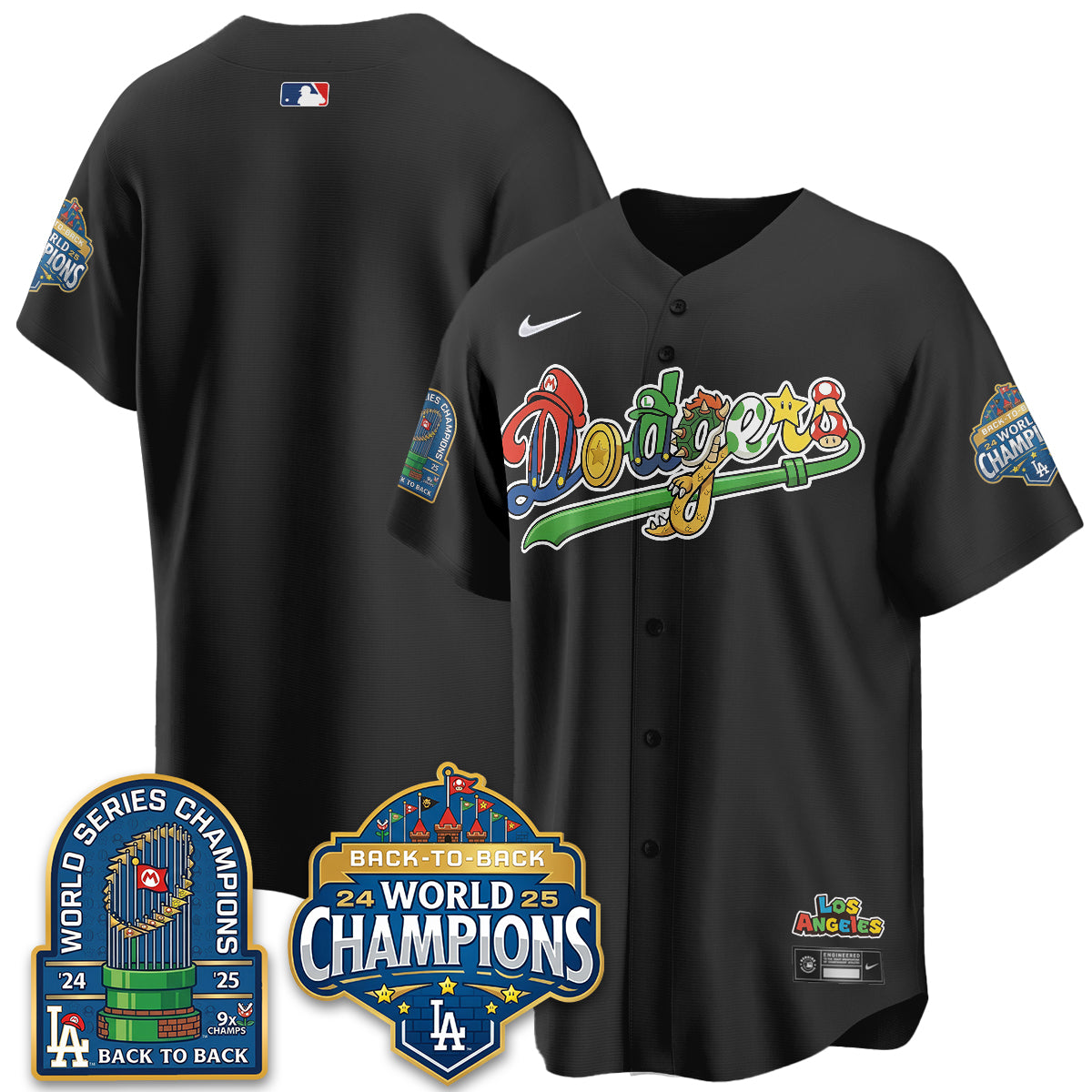 Los Angeles Dodgers x The Red Plumber Vapor Jersey - Printed