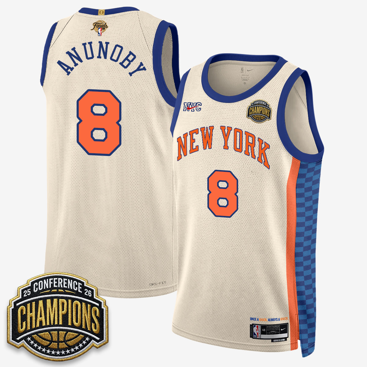 New York Knicks 2026 NBA Finals City Edition Jersey V3- Stitched