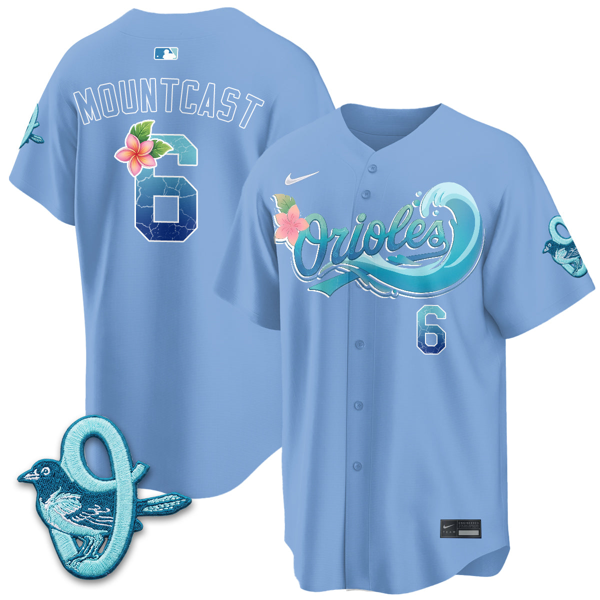 Baltimore Orioles Aloha Spirit Vapor Premier Jersey - Stitched