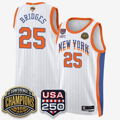 New York Knicks 2026 NBA Eastern Conference Champions City Edition Jersey V2- Stitched