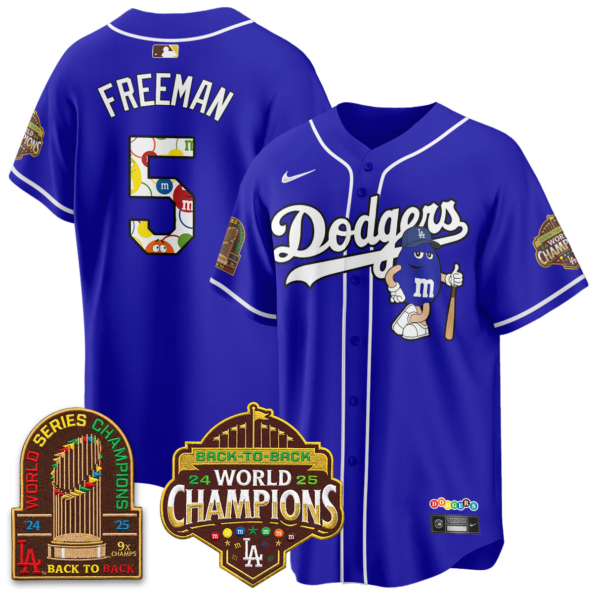 Los Angeles Dodgers x m&m Vapor Jersey - Stitched