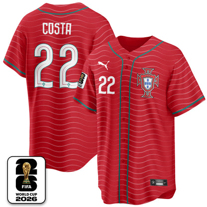 Portugal Soccer National Team x Baseball Vapor Limited Jersey - Stitched