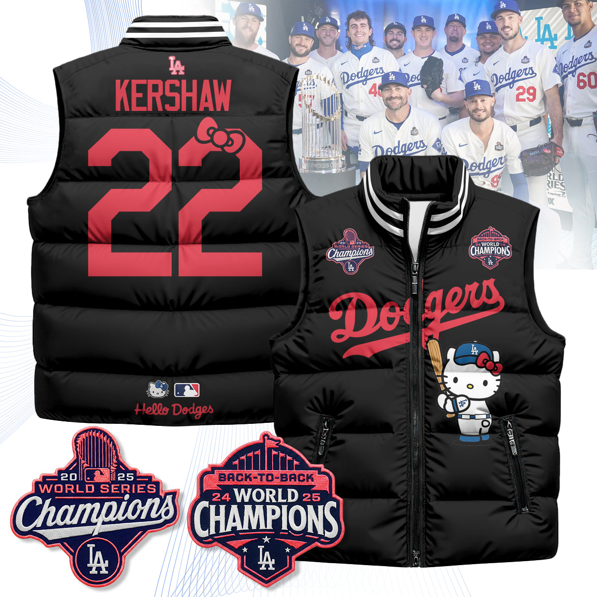 LAD Meow KT Edition Unisex Puffer Vest - Printed