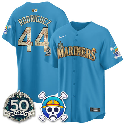 Seattle Mariners OP Japanese Cartoon Vapor Limited Jersey - Printed