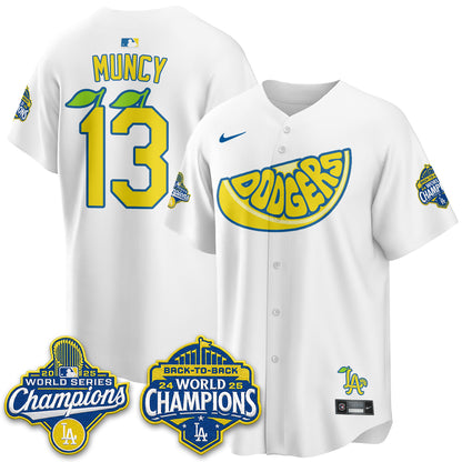 Los Angeles Dodgers Lemonade Collection Vapor Jersey - Stitched