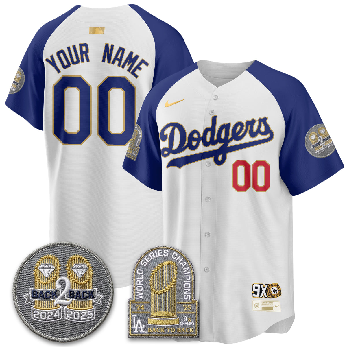 LAD Vapor Limited Custom Jersey - Back to Back Champion - All Stitched