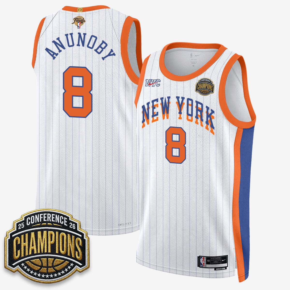 New York Knicks 2026 NBA Finals City Edition Jersey V3- Stitched