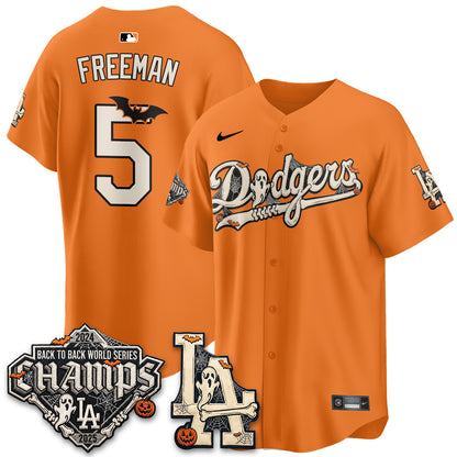 Los Angeles Dodgers Halloween 2026 Vapor Jersey - Stitched