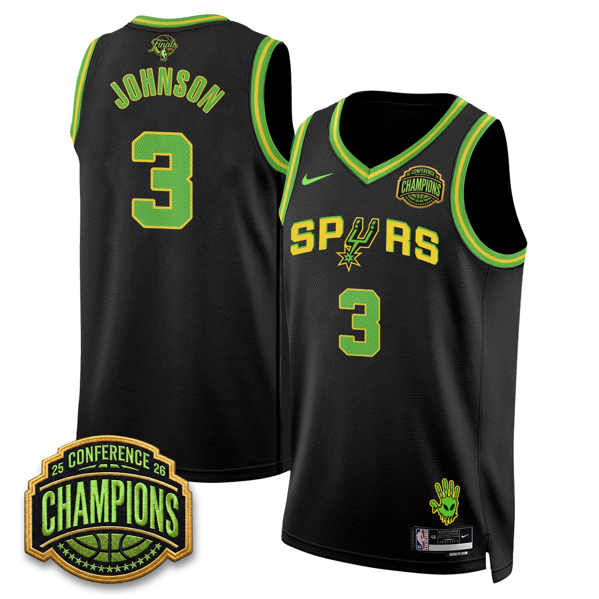 SAS 2026 Basketball Finals Alien Style Vapor Jersey - Stitched