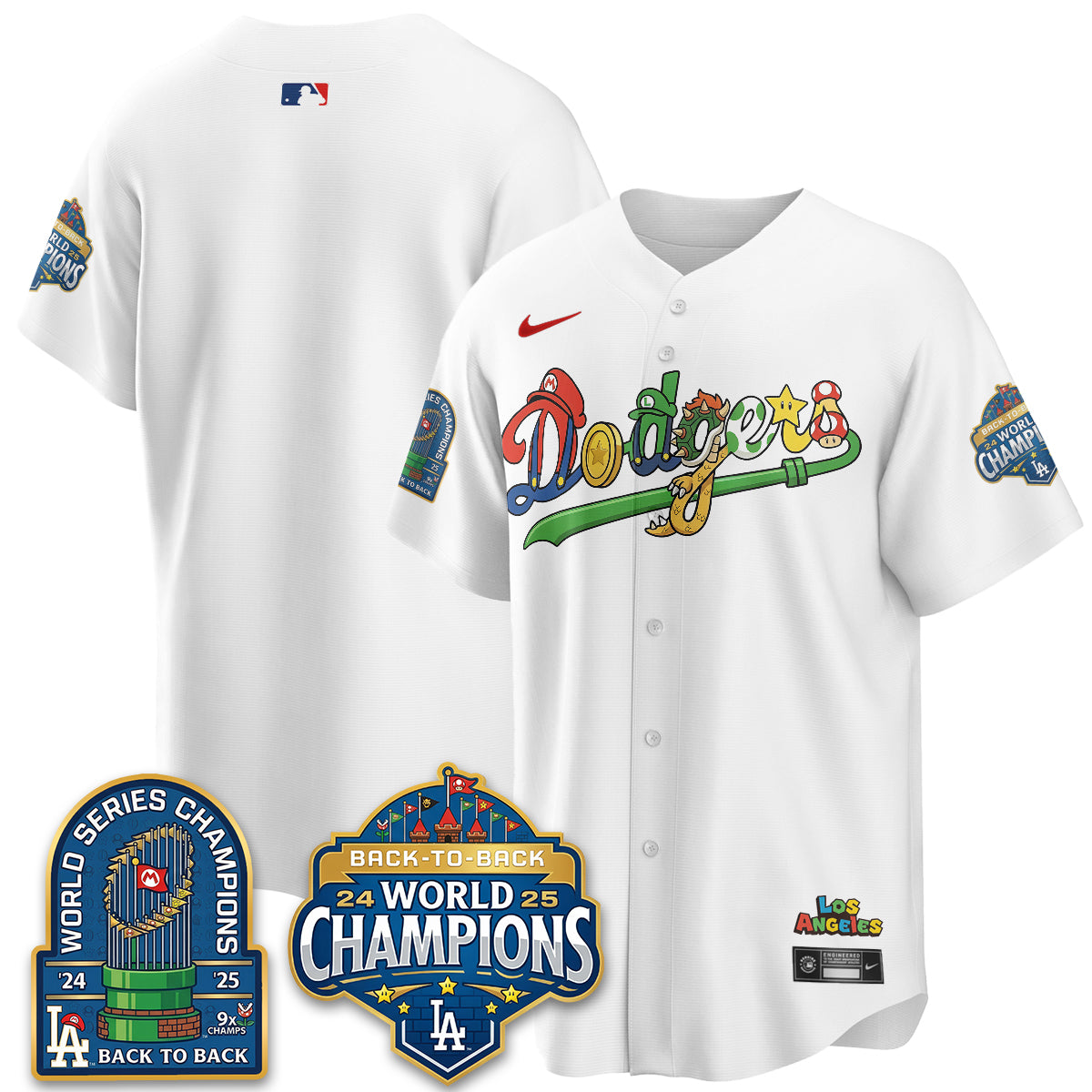 Los Angeles Dodgers x The Red Plumber Vapor Jersey - Printed