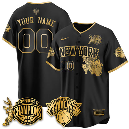 NYK 2026 NBA Finals x Bunny Vapor Custom Jersey V2- Stitched