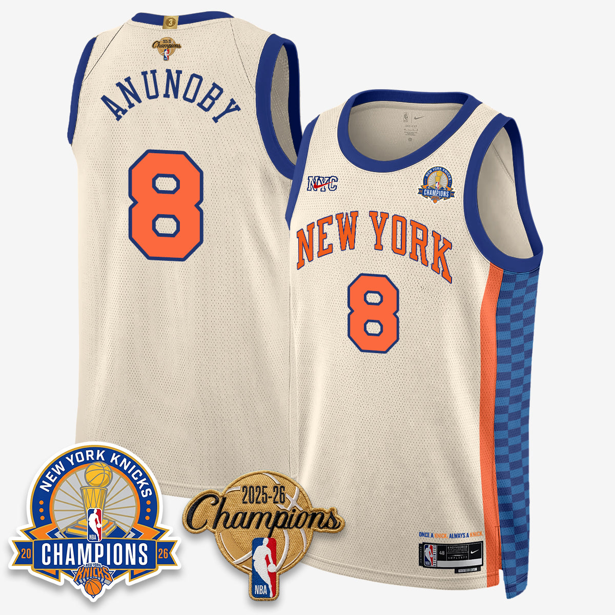 New York Knicks 2026 Basketball Champions Special Edition Vapor Jersey V2- Stitched