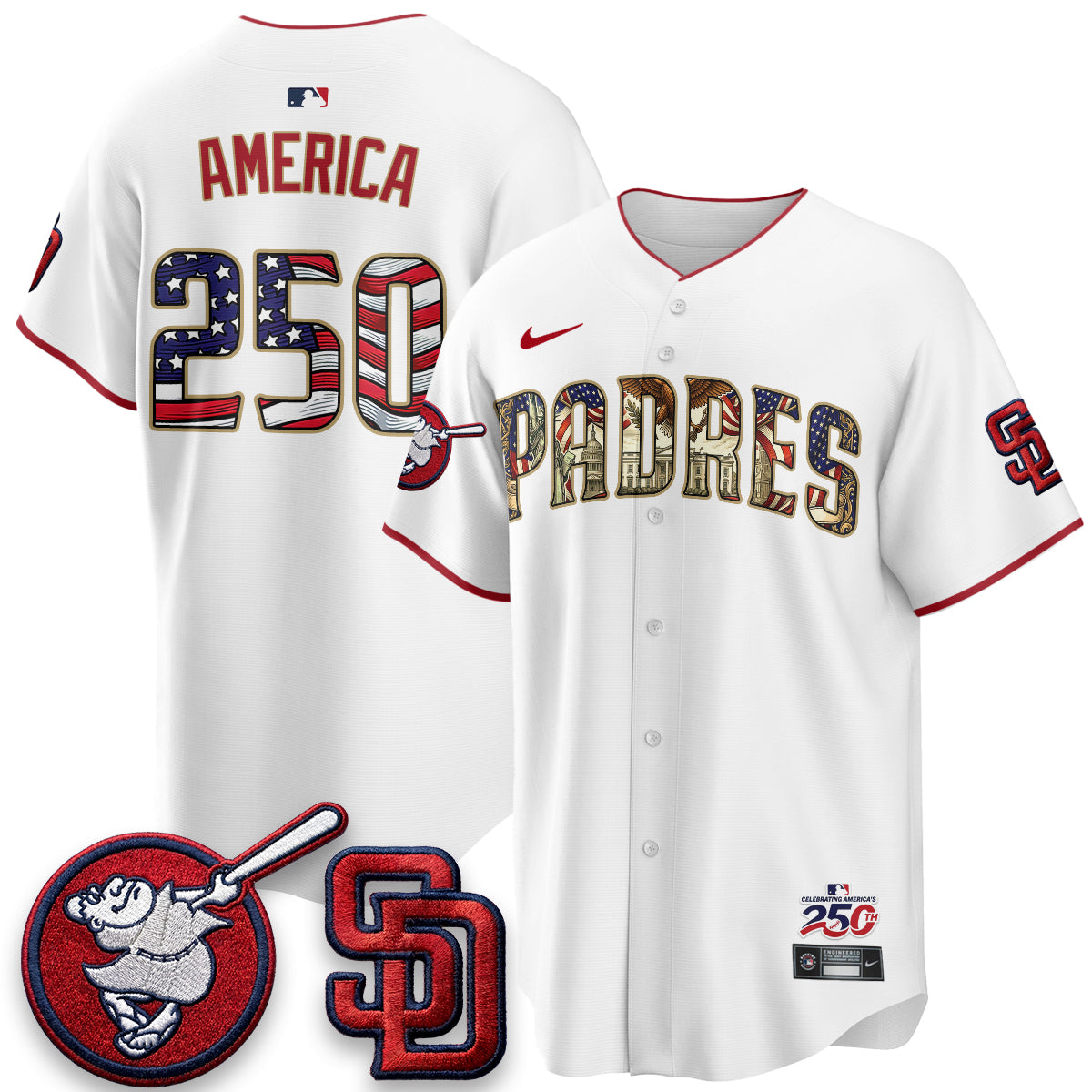 SD 2026 Independence Day USA Vapor Limited Jersey - Stitched