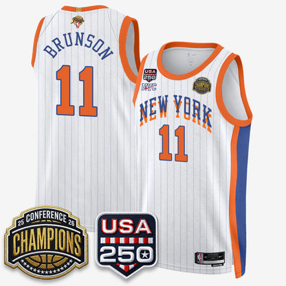 New York Knicks 2026 NBA Eastern Conference Champions City Edition Jersey V2- Stitched