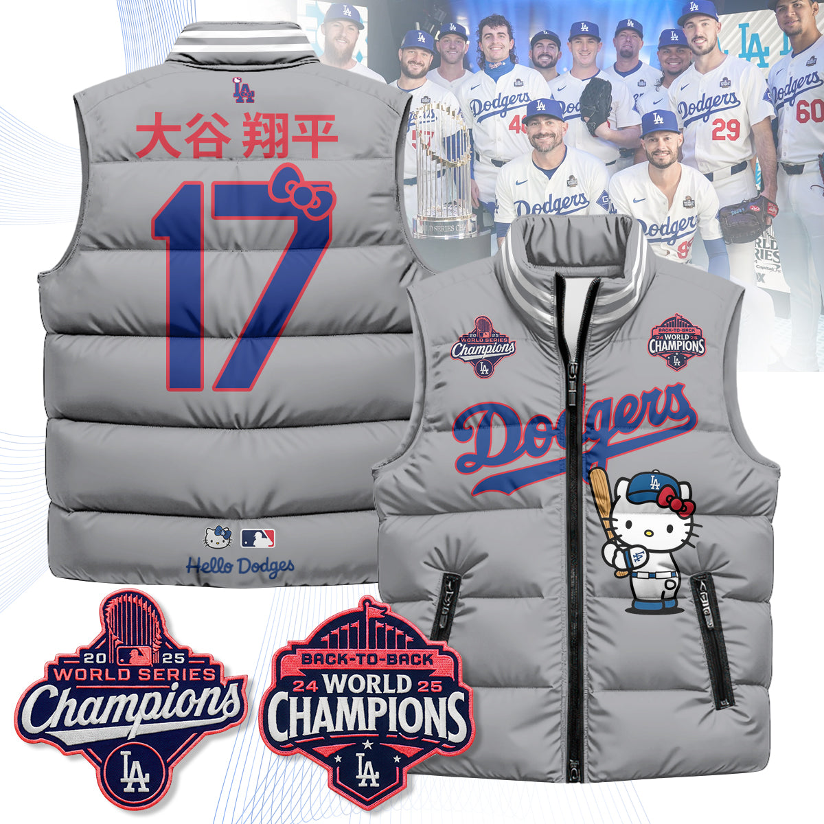 LAD Meow KT Edition Unisex Puffer Vest - Printed