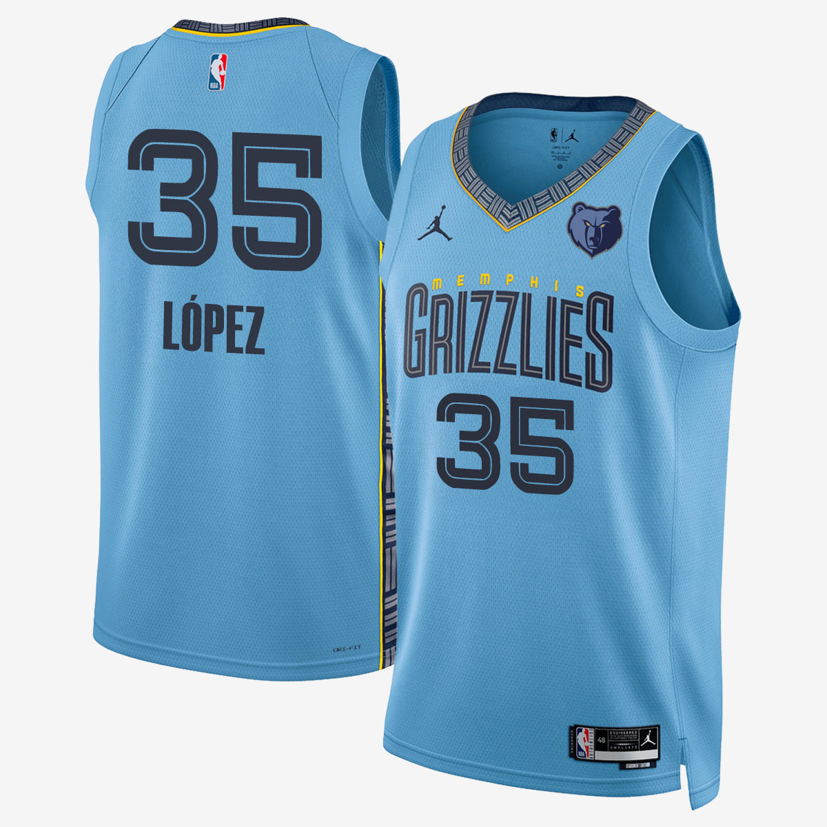 MEM 2026 Basketball Pick #3 & #21 Vapor Jersey - Stitched