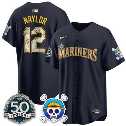 Seattle Mariners OP Japanese Cartoon Vapor Limited Jersey - Printed