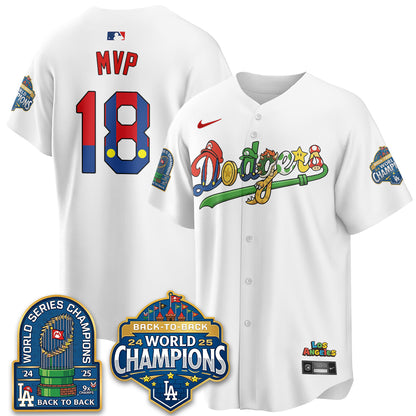 Los Angeles Dodgers x The Red Plumber Vapor Jersey - Printed