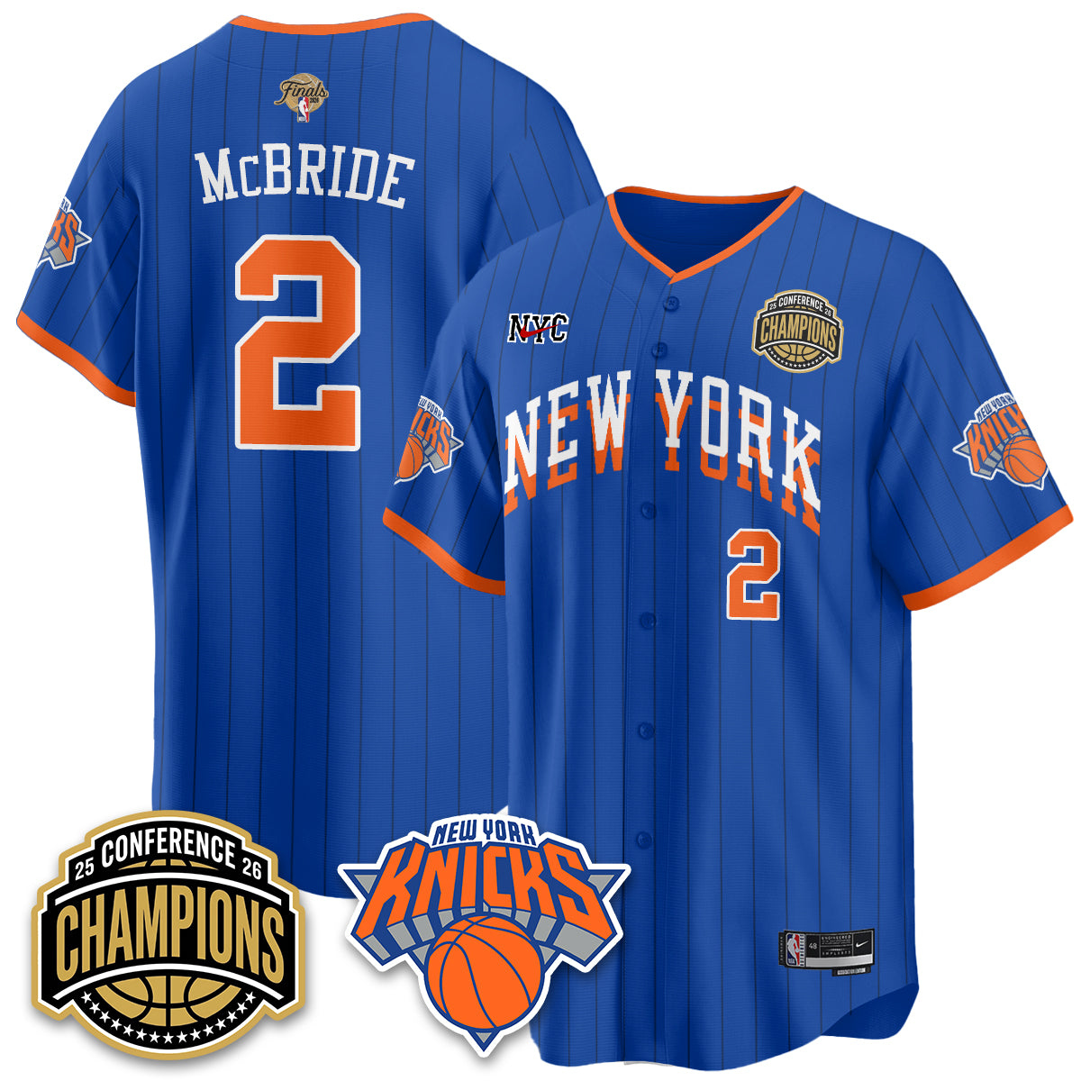 NYK 2026 NBA Finals Vapor City Edition Jersey V2- Stitched