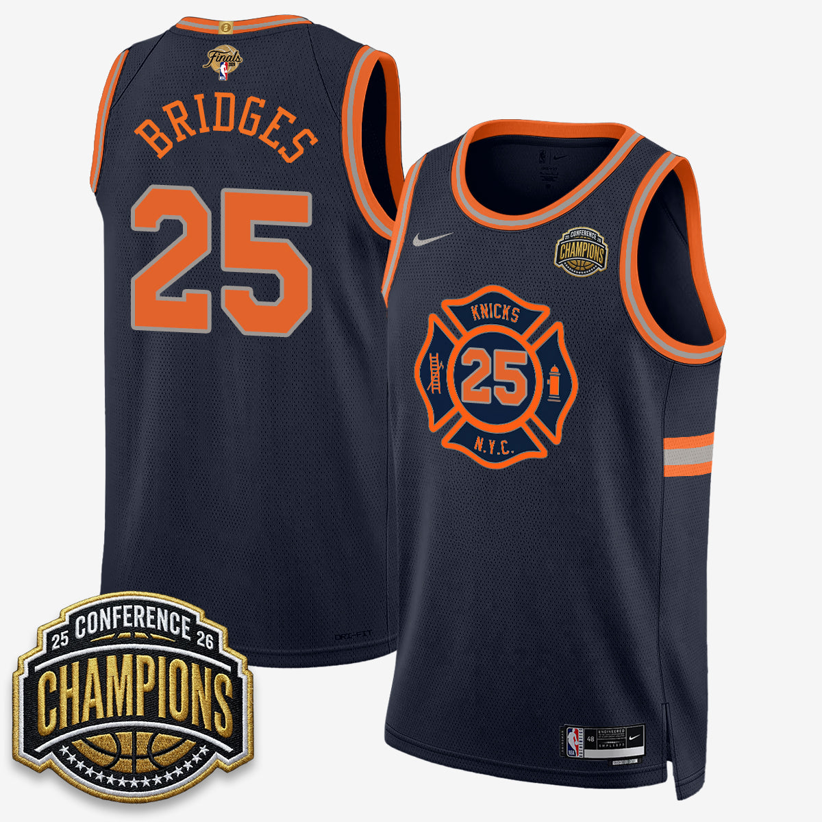 New York Knicks 2026 NBA Finals City Edition Jersey V3- Stitched