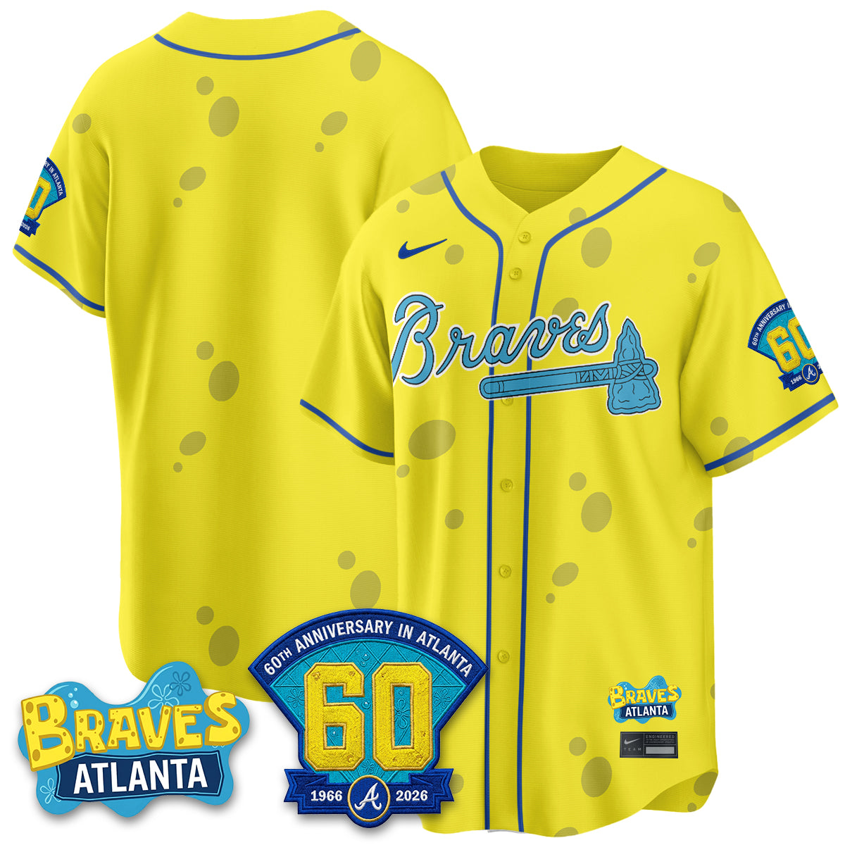 Atlanta Braves x SBSP Limited Vapor Jersey- Stitched